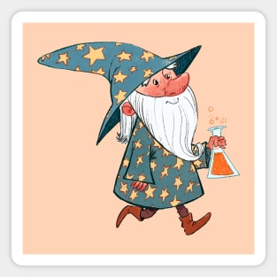 Happy wizard Magnet